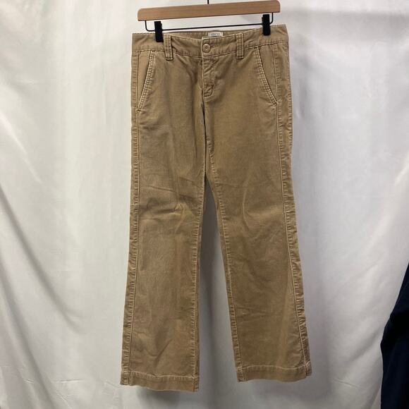 Old Navy Vintage Y2K Low‎ Rise Stretch Boot Cut Corduroy Khaki Pants Womens 4 - Picture 2 of 11
